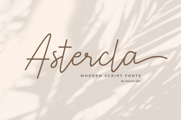 Astercla: A Modern Handwritten Font