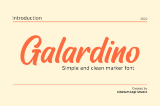Galardino: A Handwritten Font for Real Design Work