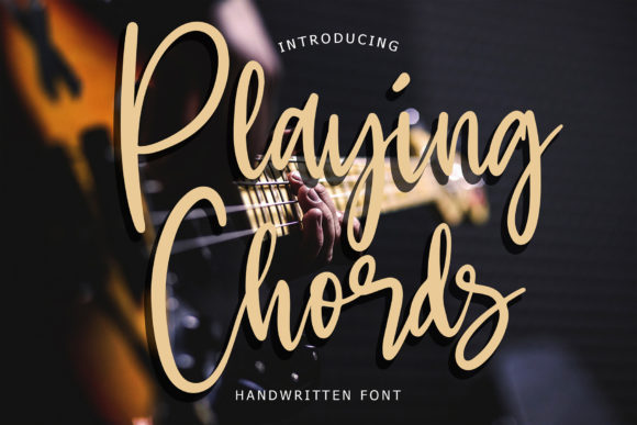 Playing Chords Font for Creative Projects