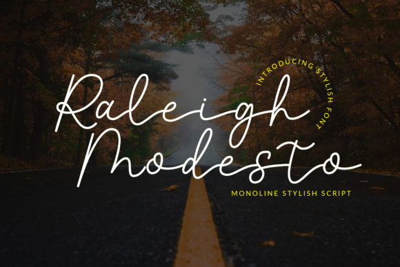 Raleigh Modesto Font for Creative Makers