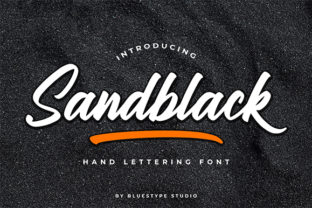 Sandblack Font: Elegant Script for Editorial Design