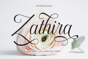 Zathira: A Handwritten Font for Elegant Design